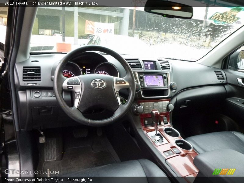Black / Black 2013 Toyota Highlander Limited 4WD