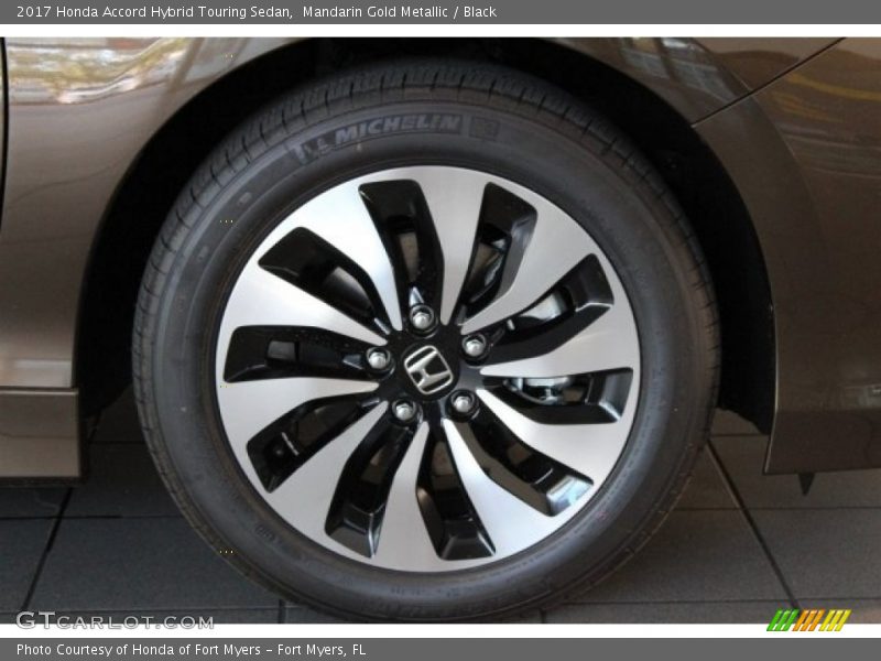 Mandarin Gold Metallic / Black 2017 Honda Accord Hybrid Touring Sedan