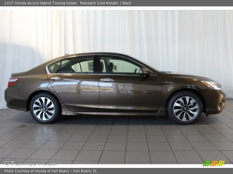 Mandarin Gold Metallic / Black 2017 Honda Accord Hybrid Touring Sedan