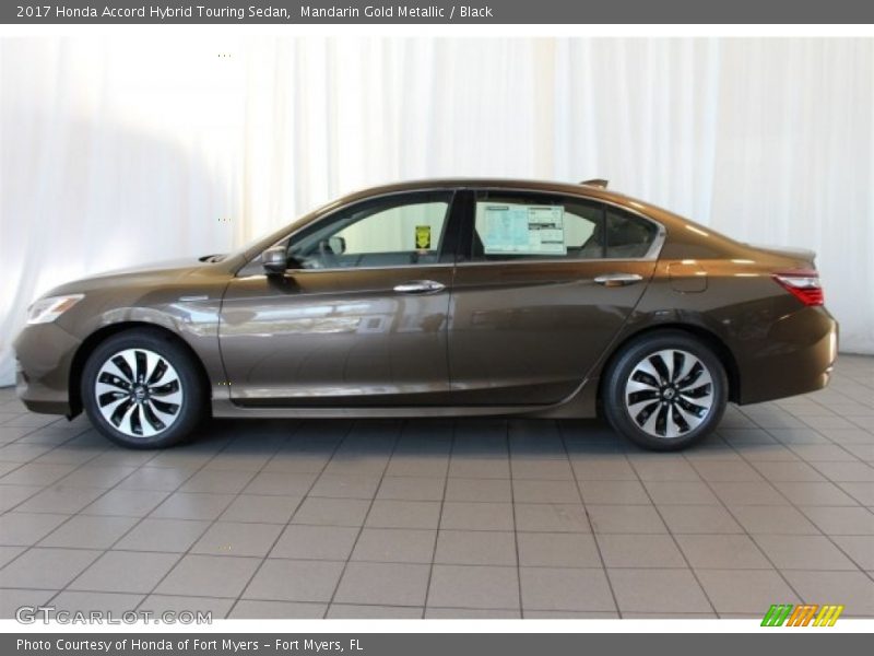 Mandarin Gold Metallic / Black 2017 Honda Accord Hybrid Touring Sedan