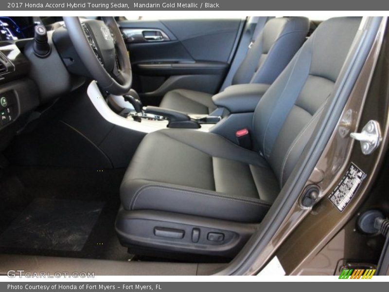 Mandarin Gold Metallic / Black 2017 Honda Accord Hybrid Touring Sedan