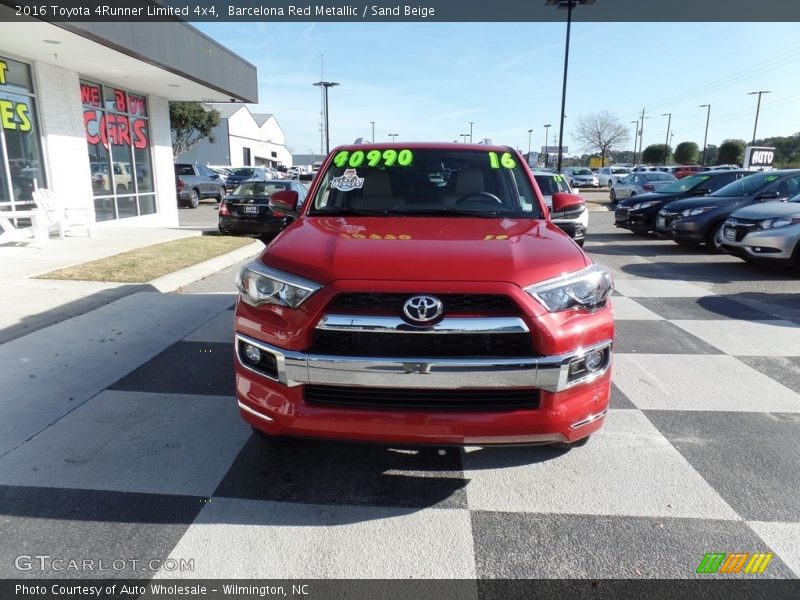 Barcelona Red Metallic / Sand Beige 2016 Toyota 4Runner Limited 4x4