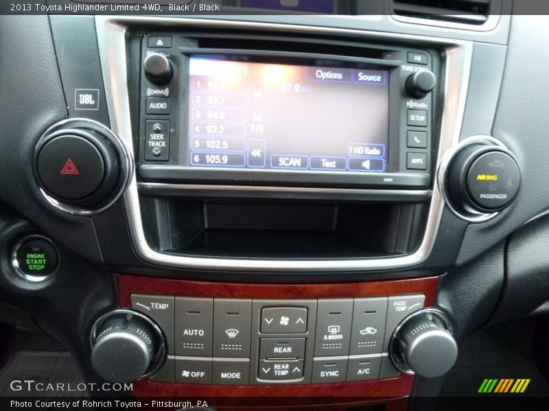 Black / Black 2013 Toyota Highlander Limited 4WD