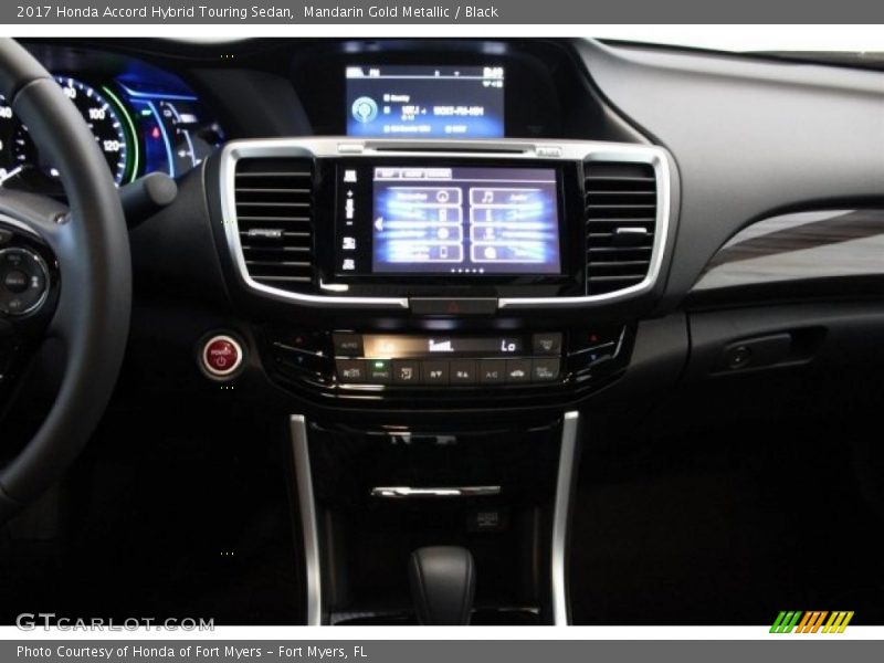 Mandarin Gold Metallic / Black 2017 Honda Accord Hybrid Touring Sedan