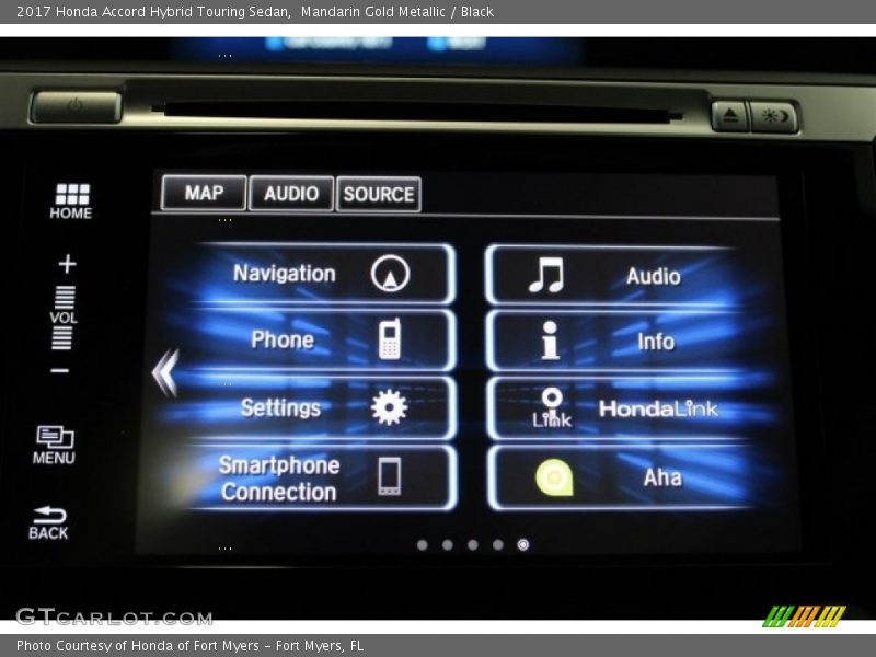 Mandarin Gold Metallic / Black 2017 Honda Accord Hybrid Touring Sedan