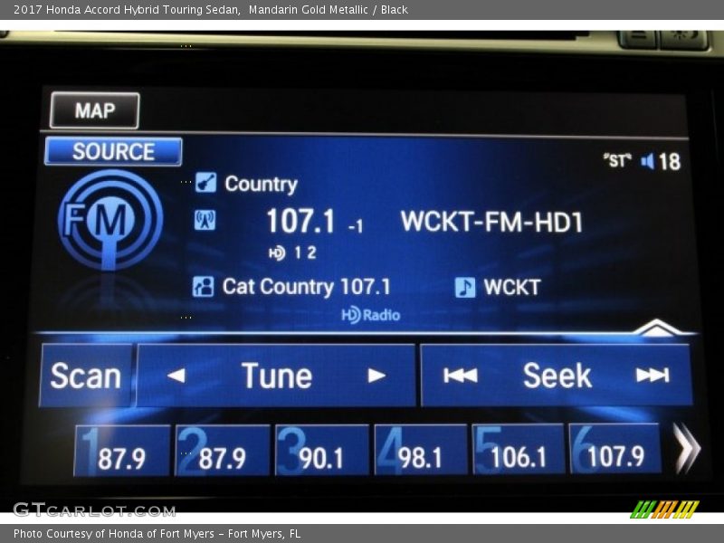 Mandarin Gold Metallic / Black 2017 Honda Accord Hybrid Touring Sedan