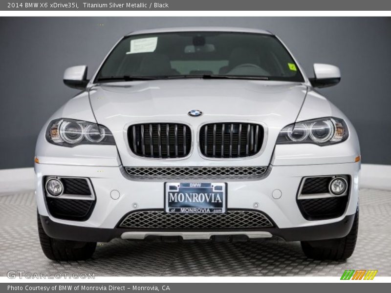 Titanium Silver Metallic / Black 2014 BMW X6 xDrive35i
