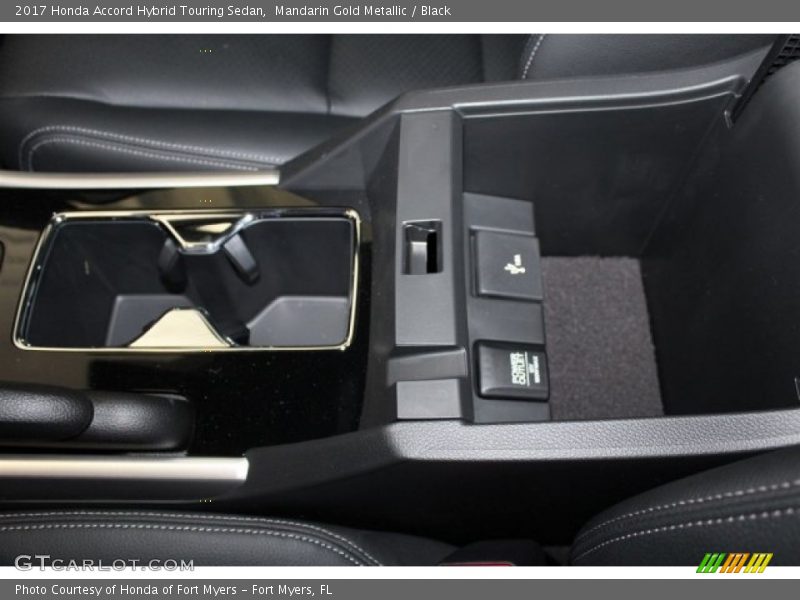 Mandarin Gold Metallic / Black 2017 Honda Accord Hybrid Touring Sedan
