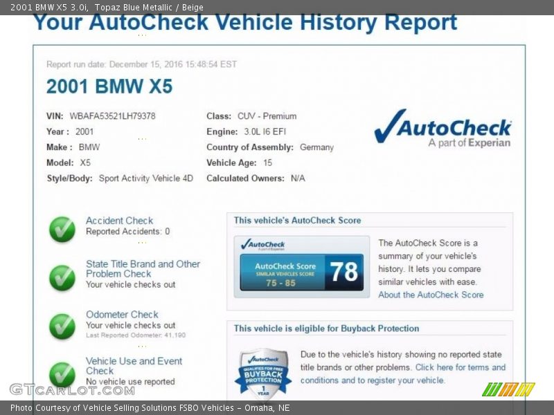 Topaz Blue Metallic / Beige 2001 BMW X5 3.0i
