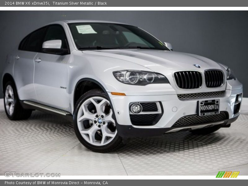 Titanium Silver Metallic / Black 2014 BMW X6 xDrive35i