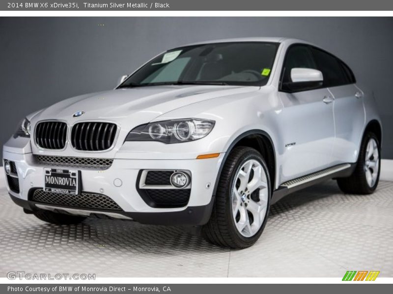 Titanium Silver Metallic / Black 2014 BMW X6 xDrive35i