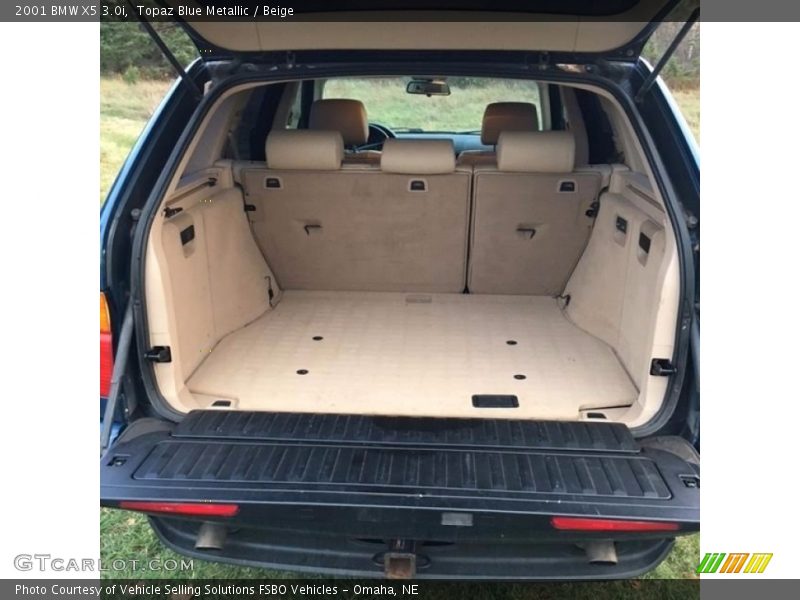 Topaz Blue Metallic / Beige 2001 BMW X5 3.0i