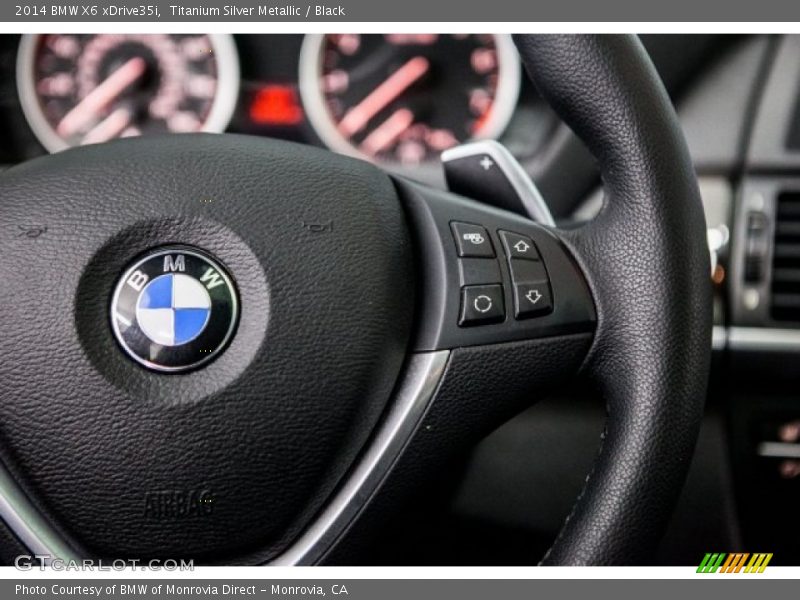 Titanium Silver Metallic / Black 2014 BMW X6 xDrive35i