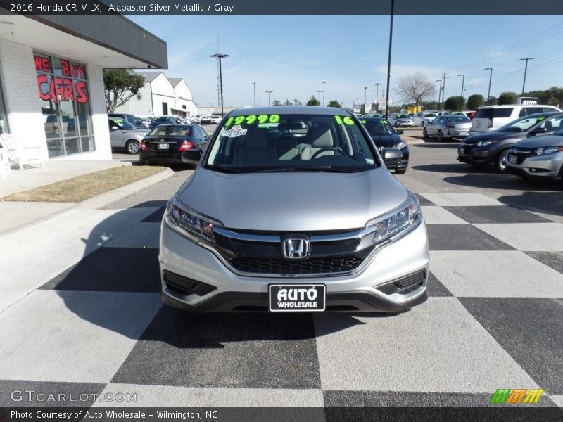 Alabaster Silver Metallic / Gray 2016 Honda CR-V LX