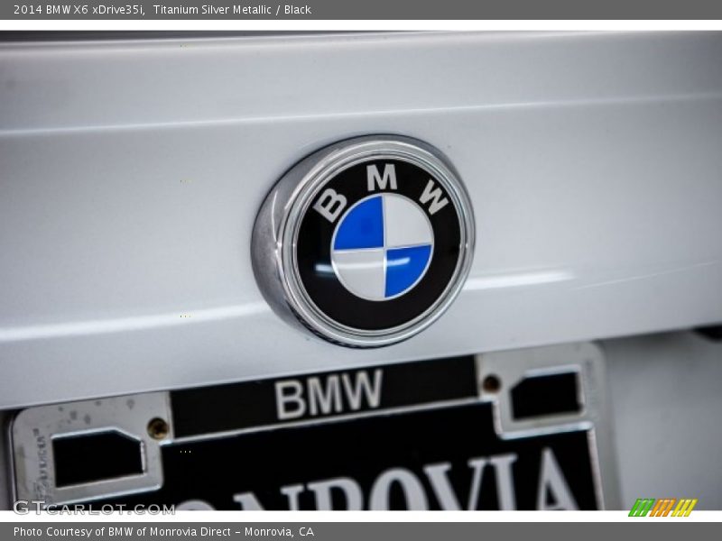 Titanium Silver Metallic / Black 2014 BMW X6 xDrive35i