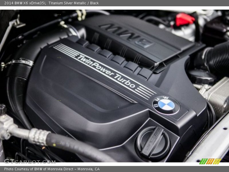 Titanium Silver Metallic / Black 2014 BMW X6 xDrive35i