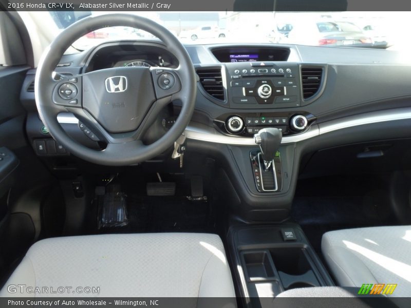 Alabaster Silver Metallic / Gray 2016 Honda CR-V LX