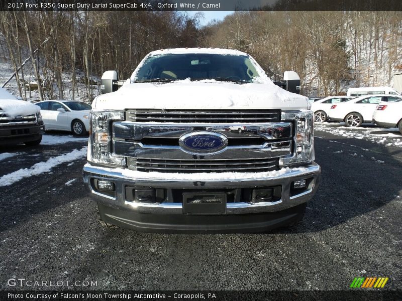 Oxford White / Camel 2017 Ford F350 Super Duty Lariat SuperCab 4x4