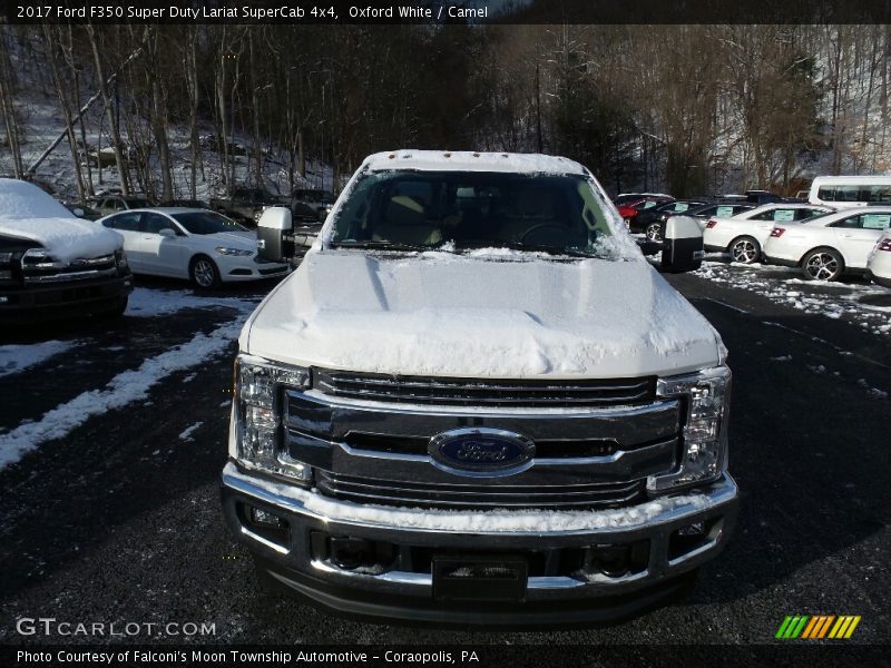 Oxford White / Camel 2017 Ford F350 Super Duty Lariat SuperCab 4x4