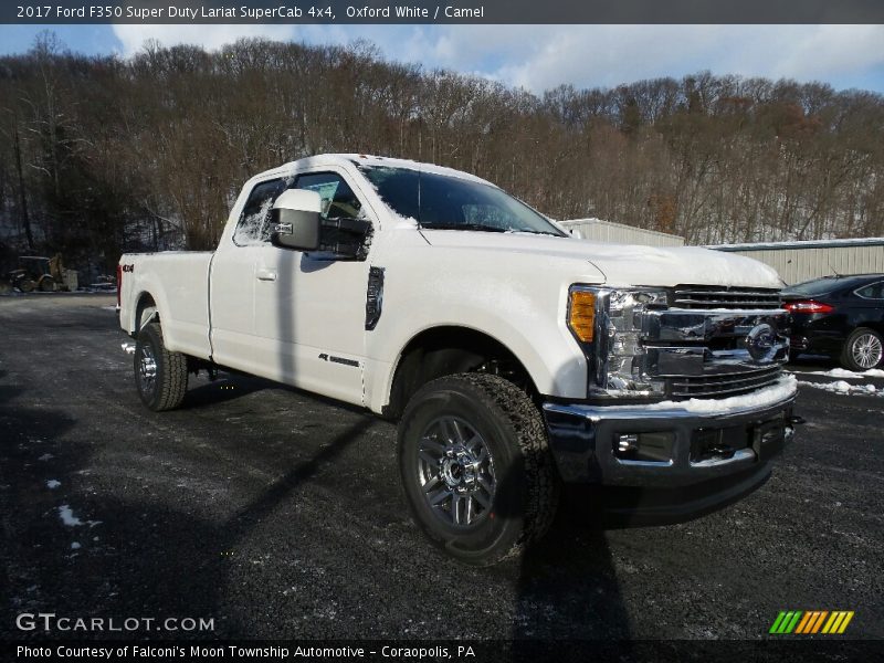 Oxford White / Camel 2017 Ford F350 Super Duty Lariat SuperCab 4x4
