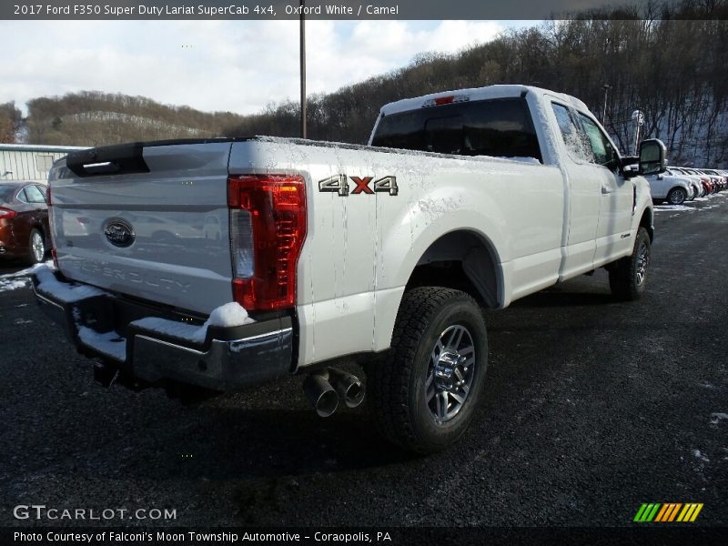 Oxford White / Camel 2017 Ford F350 Super Duty Lariat SuperCab 4x4