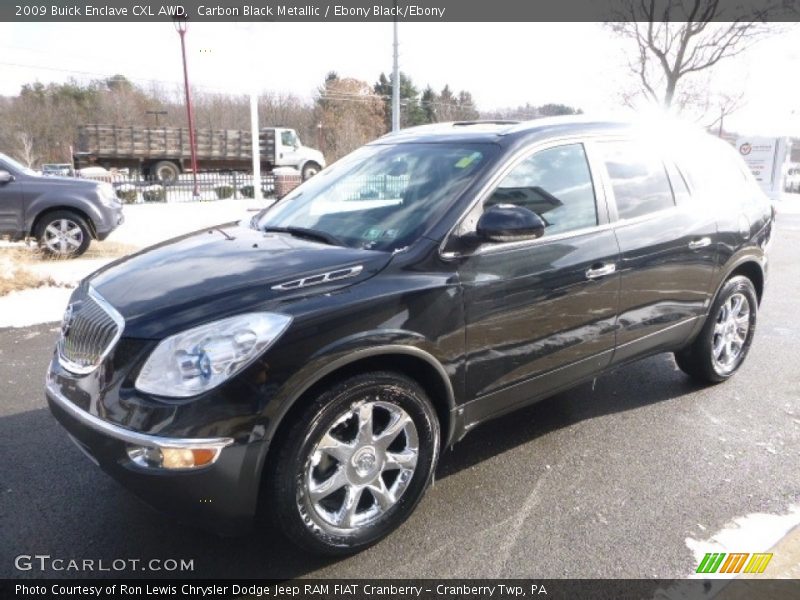 Carbon Black Metallic / Ebony Black/Ebony 2009 Buick Enclave CXL AWD