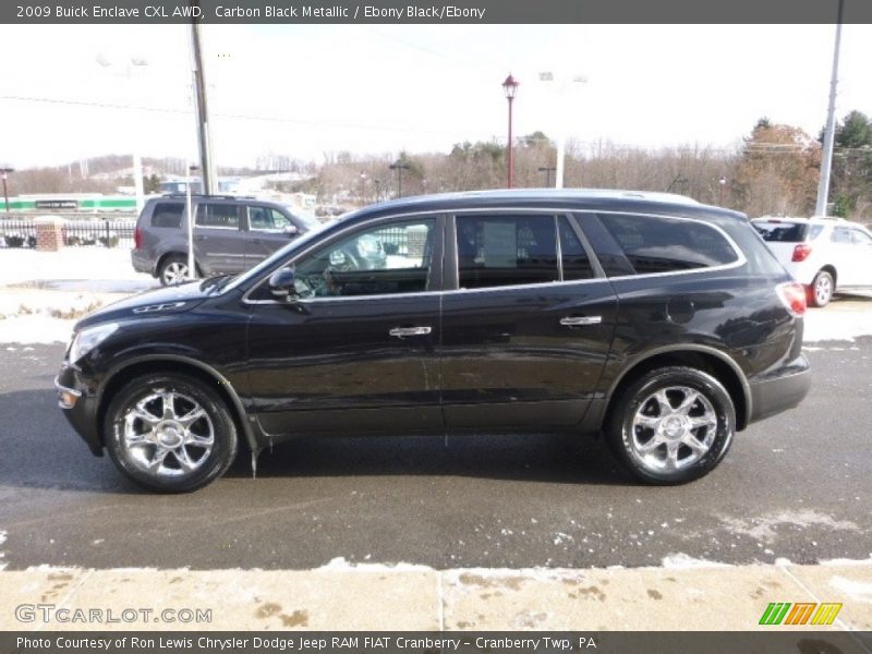 Carbon Black Metallic / Ebony Black/Ebony 2009 Buick Enclave CXL AWD