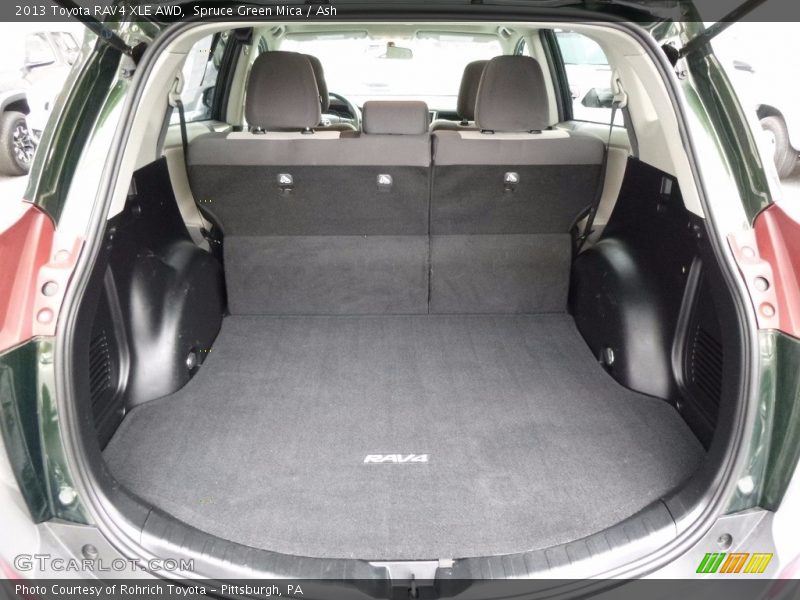 Spruce Green Mica / Ash 2013 Toyota RAV4 XLE AWD