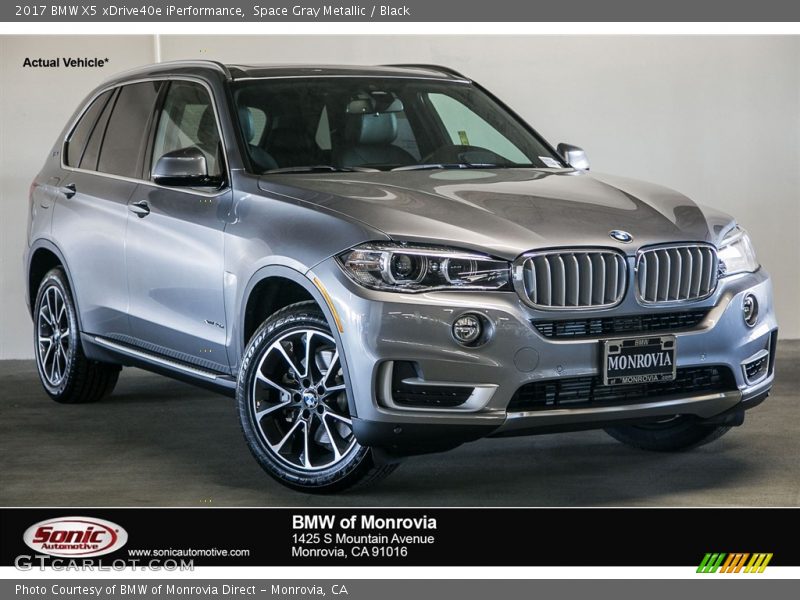Space Gray Metallic / Black 2017 BMW X5 xDrive40e iPerformance