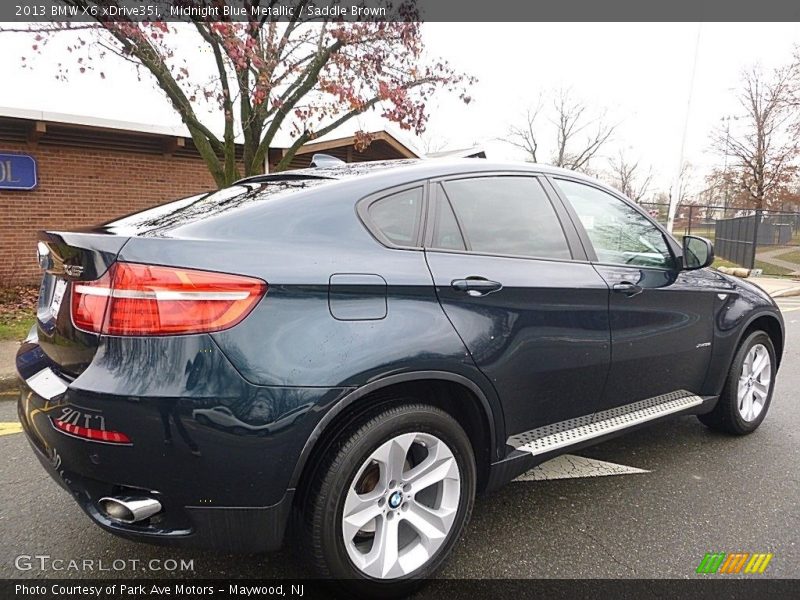 Midnight Blue Metallic / Saddle Brown 2013 BMW X6 xDrive35i