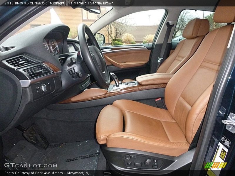 Midnight Blue Metallic / Saddle Brown 2013 BMW X6 xDrive35i