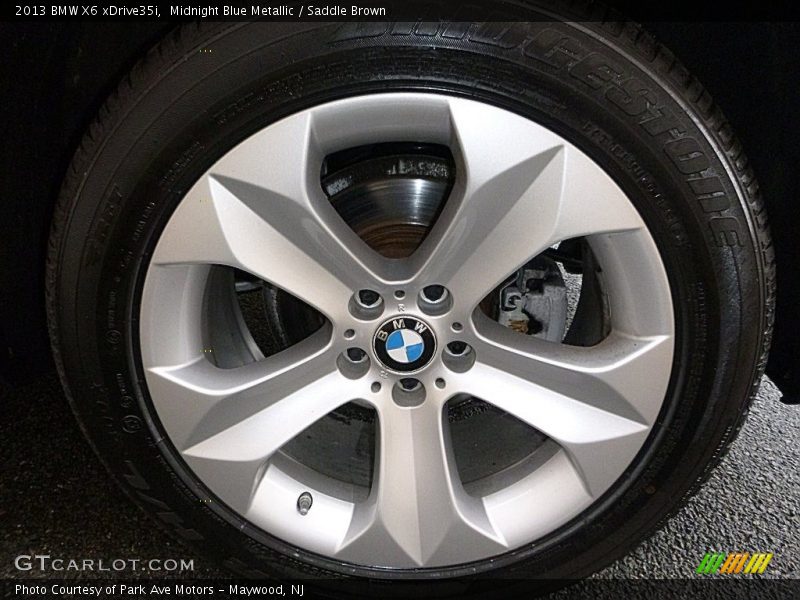 Midnight Blue Metallic / Saddle Brown 2013 BMW X6 xDrive35i