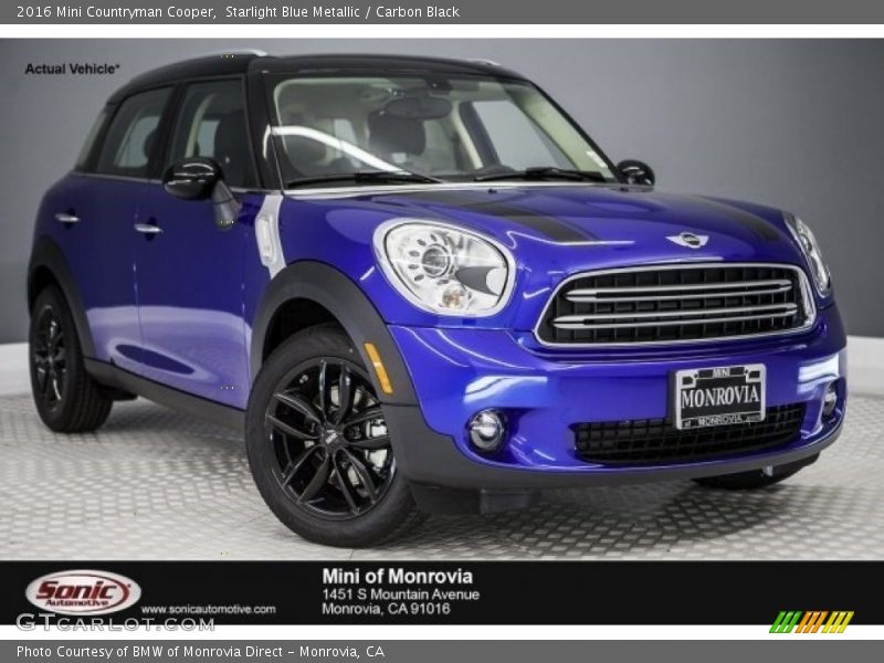 Starlight Blue Metallic / Carbon Black 2016 Mini Countryman Cooper
