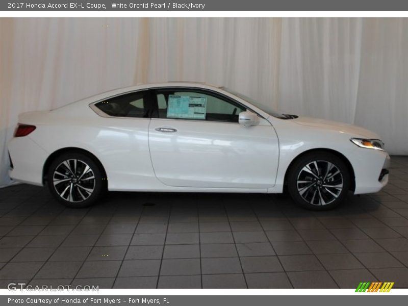 White Orchid Pearl / Black/Ivory 2017 Honda Accord EX-L Coupe