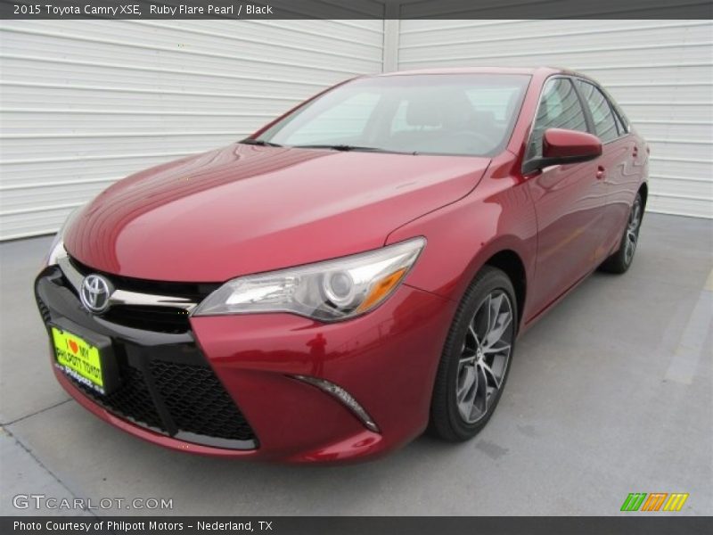 Ruby Flare Pearl / Black 2015 Toyota Camry XSE