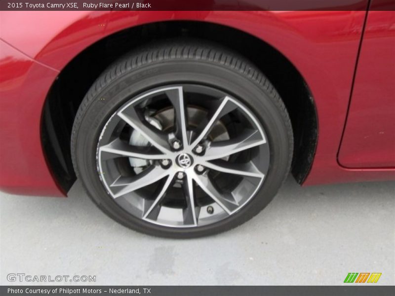 Ruby Flare Pearl / Black 2015 Toyota Camry XSE