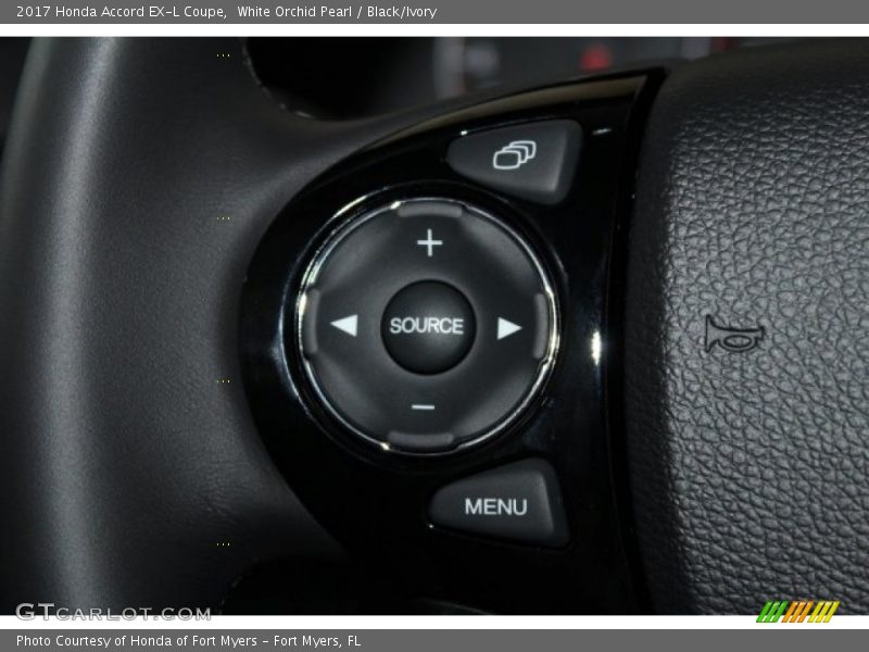 White Orchid Pearl / Black/Ivory 2017 Honda Accord EX-L Coupe