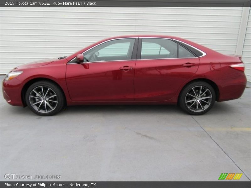 Ruby Flare Pearl / Black 2015 Toyota Camry XSE