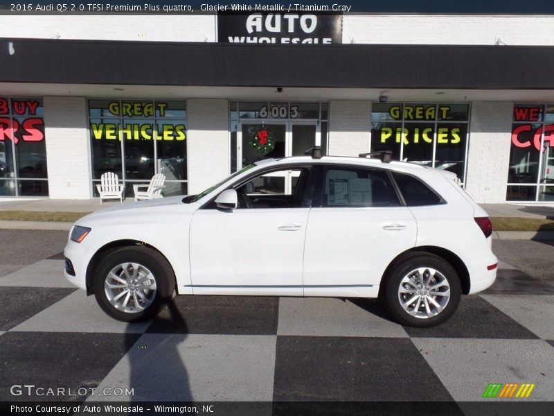 Glacier White Metallic / Titanium Gray 2016 Audi Q5 2.0 TFSI Premium Plus quattro
