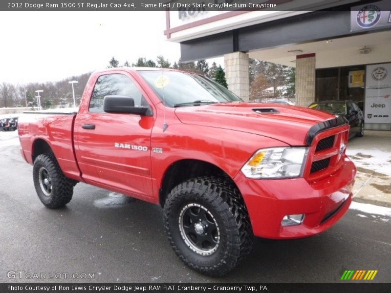 Flame Red / Dark Slate Gray/Medium Graystone 2012 Dodge Ram 1500 ST Regular Cab 4x4