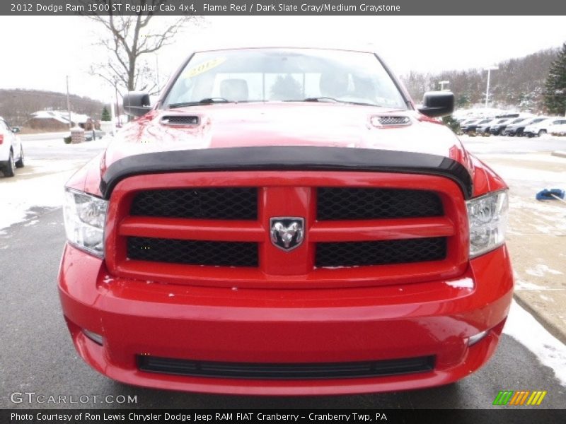 Flame Red / Dark Slate Gray/Medium Graystone 2012 Dodge Ram 1500 ST Regular Cab 4x4
