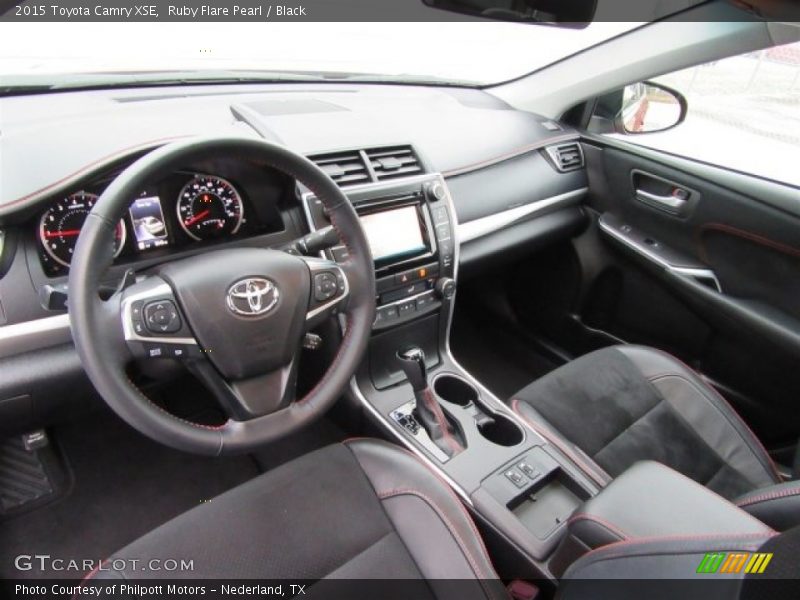 Ruby Flare Pearl / Black 2015 Toyota Camry XSE
