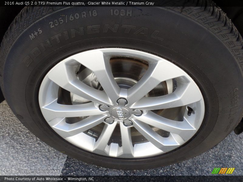 Glacier White Metallic / Titanium Gray 2016 Audi Q5 2.0 TFSI Premium Plus quattro