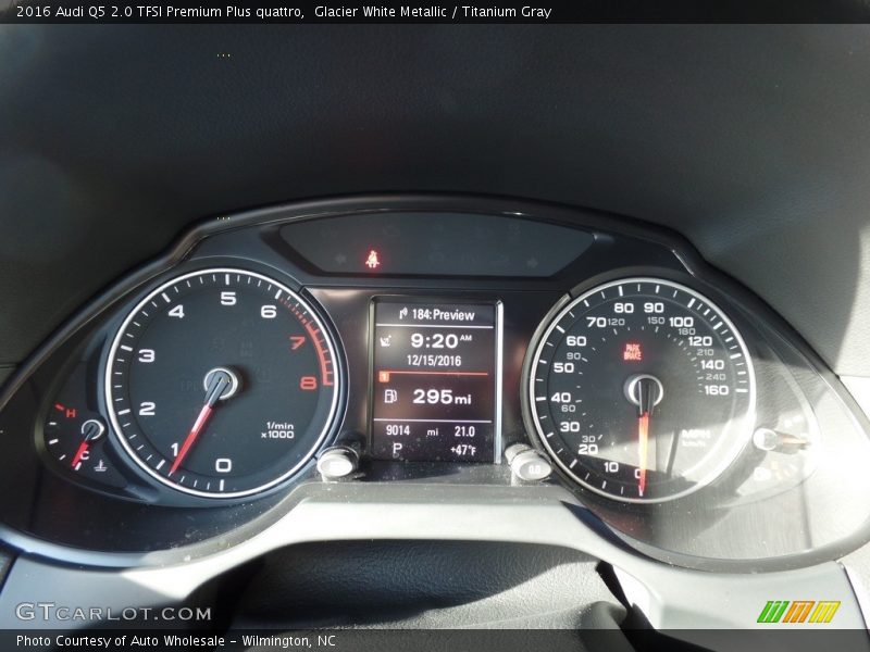 Glacier White Metallic / Titanium Gray 2016 Audi Q5 2.0 TFSI Premium Plus quattro