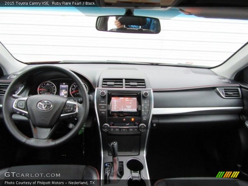 Ruby Flare Pearl / Black 2015 Toyota Camry XSE