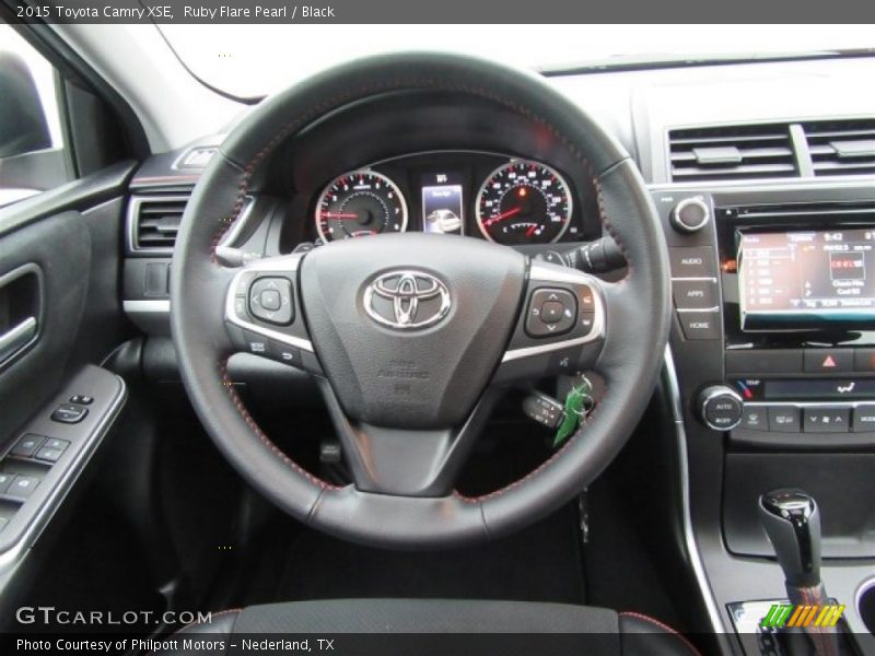 Ruby Flare Pearl / Black 2015 Toyota Camry XSE