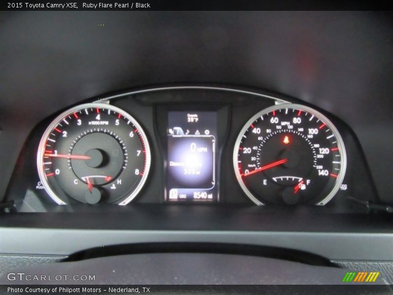 Ruby Flare Pearl / Black 2015 Toyota Camry XSE