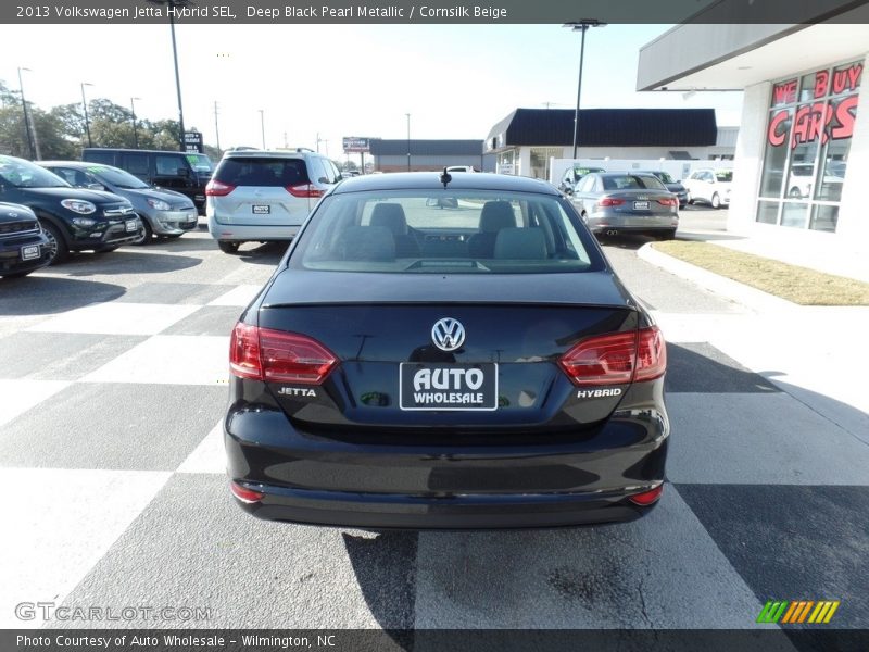 Deep Black Pearl Metallic / Cornsilk Beige 2013 Volkswagen Jetta Hybrid SEL