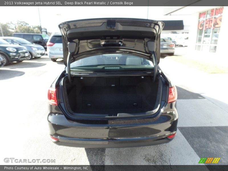 Deep Black Pearl Metallic / Cornsilk Beige 2013 Volkswagen Jetta Hybrid SEL