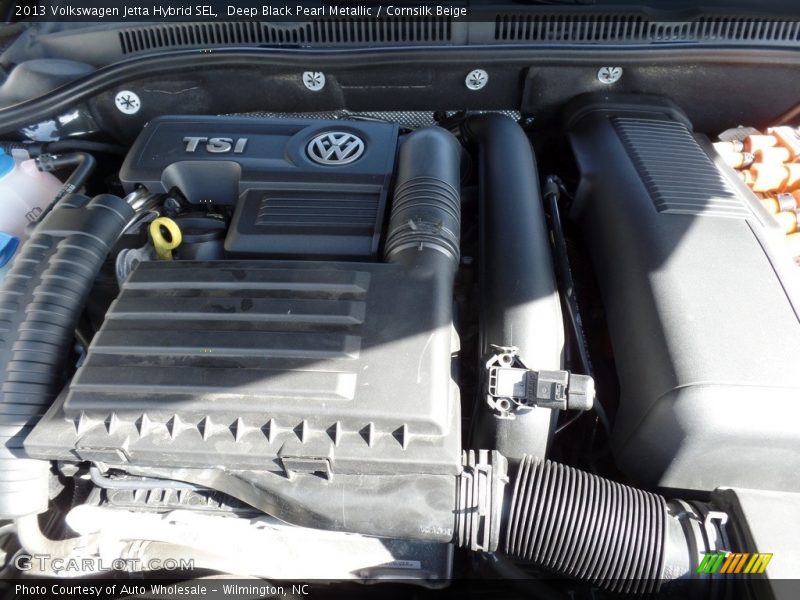 Deep Black Pearl Metallic / Cornsilk Beige 2013 Volkswagen Jetta Hybrid SEL